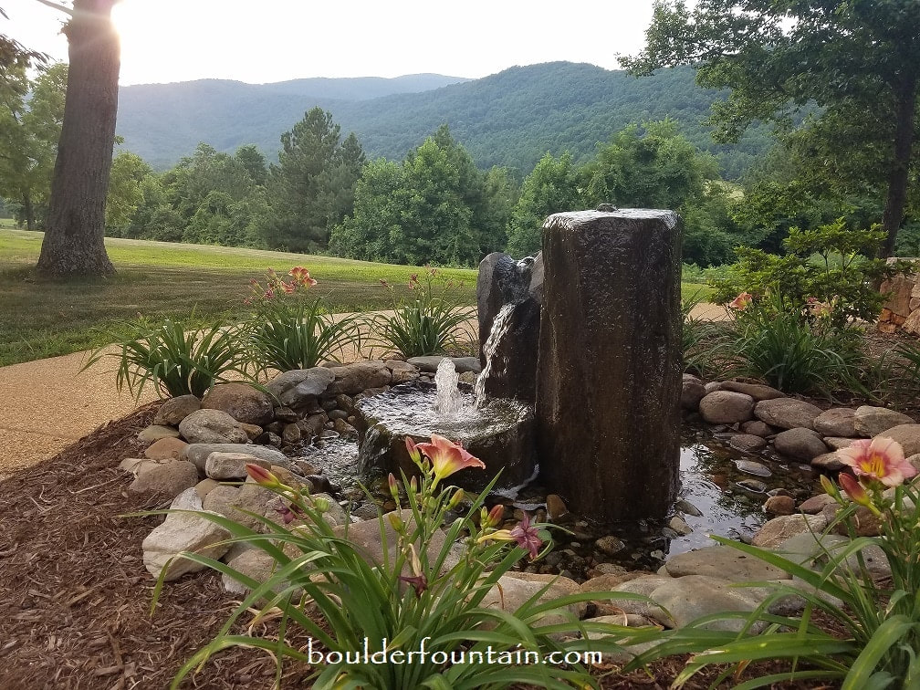 Large Basalt Fountain