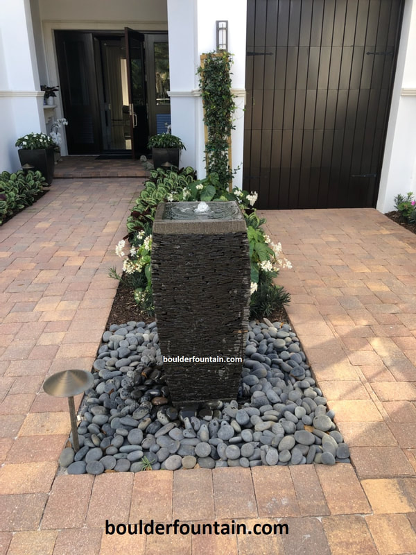 Broken Slate Pot Fountain