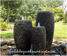 Pebble Pot Fountain Set Of Three