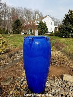 Large Deep Blue Fountain