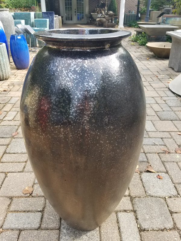 Small Flat Rim Copper Pot Fountain