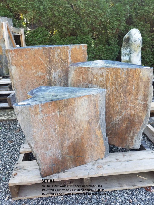 Rusty Rock Set Of 3 Basin Kit