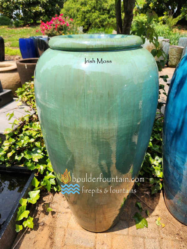 Irish Moss Birdbath Top Jar Fountain