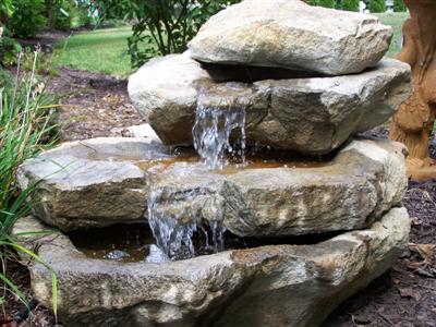 Outdoor Rock Garden Fountains Boulder Water