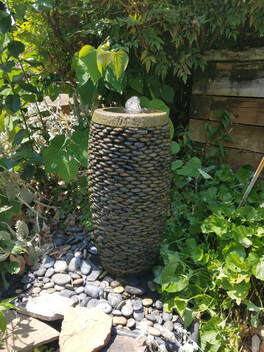 Small Stone Jar Fountain