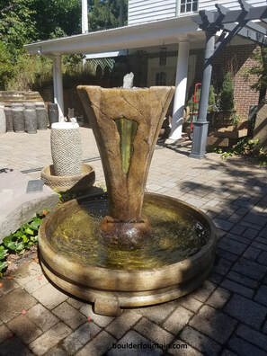 Champagne Glass Pool Fountain