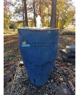 Rustic Cone Jar Fountain