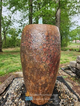 Brown Lava Jar Fountain
