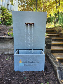 LG Rectangular Copper Spout Fountain