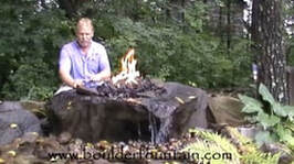Michigan Sliding Rock Fire Pit Fountain