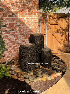 Pebble Pot Fountain Set Of Three