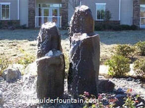 New York Basalt Boulder Fountain