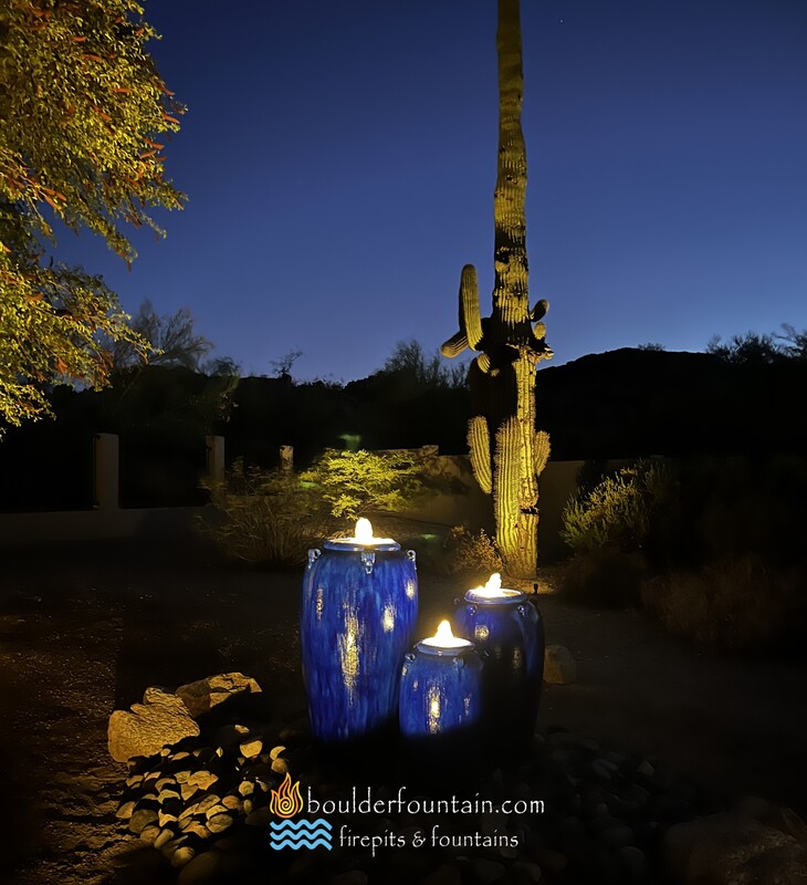 Blue Venetian Jar Fountain