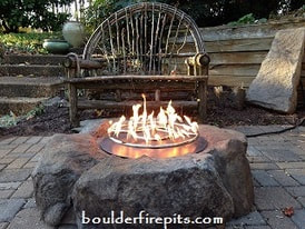 Texas Rock Surround Fire Pit