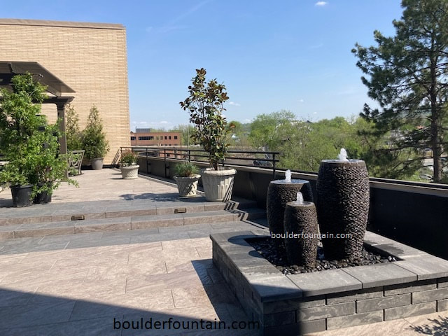 Pebble Pot Fountain Set Of Three